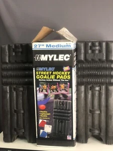 Mylec Street Hockey Goalie Pads Medium Size 27 Inches Made In USA - Picture 1 of 12