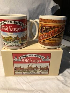 anheuser busch old lager beer 2 pack coffee mugs - Picture 1 of 3