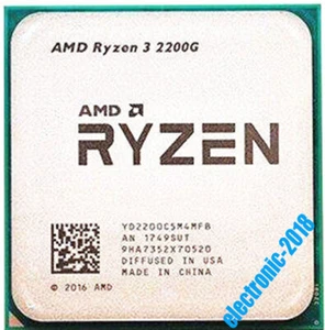 AMD Ryzen 3 2200G R3-2200G 3.5 GHz 4Core 4Thr 14NM Socket AM4 65W CPU Processor - Picture 1 of 1