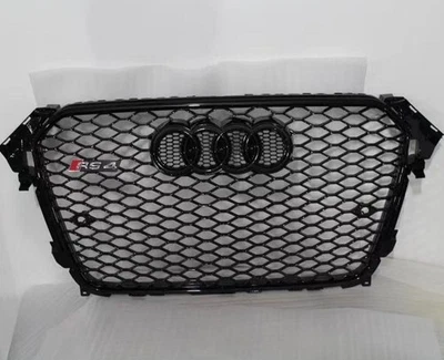 适用于 2013 2014 2015 奥迪 A4 B8.5 S4 RS4 Front bumoer 黑色 网格栅 — 第 1/2 张图片