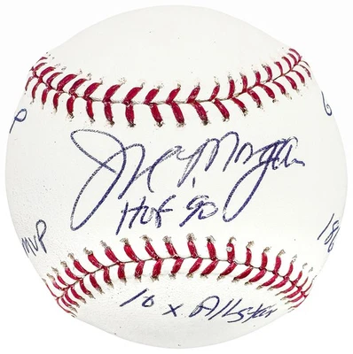 Joe Morgan Signed MLB Baseball Cincinnati Reds Statball 6 Stats PSA/DNA #Q49869 - Image 1 of 4