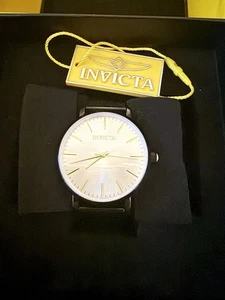 Reloj para mujer Invicta Angel cuarzo esfera plateada dorada cara caja de malla de acero negro - Imagen 1 de 3