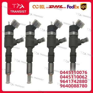 Inyector de combustible 4 piezas 0445110076 0445110062 compatible Citroen Fiat Scudo Peugeot - Imagen 1 de 3