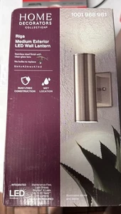 Applique da parete esterno 2 luci LED Riga Home Decorators acciaio inox moderno - Foto 1 di 4