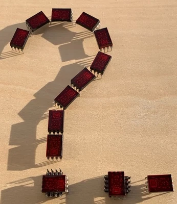 Pantallas LED HP 5082-7300 Numéricas Derecha Decimal 4x7 Matriz de Puntos CANTIDAD 15 - Imagen 1 de 3