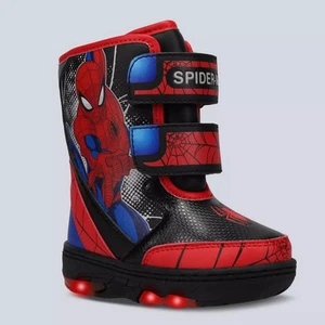 Toddler Girls' Marvel Spider-Man Marvel Boots Hook Closure Durable Shearling - Picture 1 of 29