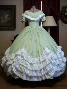 Vintage Party Dresses Blue Victorian Sissi Princess Southern Belle Ball Gown - Picture 1 of 4