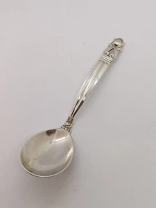 Georg Jensen Sterling Silver Acorn Soup Spoon - 5 5/8" long - Picture 1 of 5