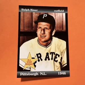 RALPH KINER, ROOKIE, '46 PITTSBURGH PIRATES - Picture 1 of 2