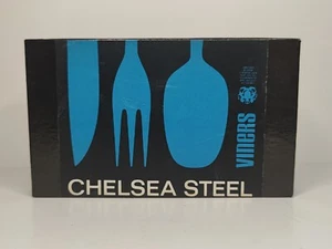 Viners Chelsea Steel Pastry Forks. A Set Of 6. New Old Stock. - Imagen 1 de 12