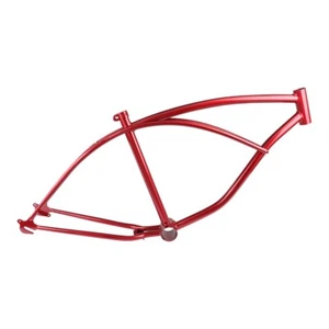 RED Bicycle Frame for 24" Beach Cruiser Lowrider Bike New - Picture 1 of 1