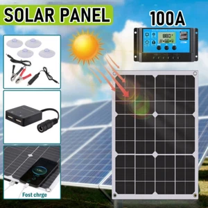 400W Solar Panel Kit 12V Battery Charger for Caravan Boat RV w/ 100A Controller - Picture 1 of 14