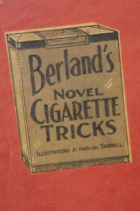 Vintage 1934 Berland’s Novel Cigarette Magic Tricks MAGIC BOOK Magician Tobacco - Picture 1 of 7