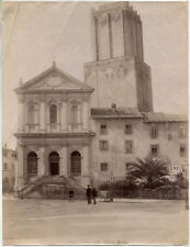 Echtes Original 1880er Albumin ITALIEN Rom, Torre delle Milizie