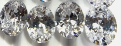 Certified 4 Pcs Lot Loose CVD Diamond 4 x 5 mm Lab-Grown Oval Cut IF Clarity - Image 1 of 4