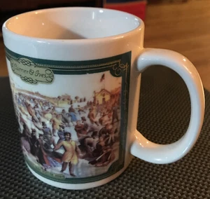 Currier & Ives Ceramic Cup Central Park Winter 1862 By Huston Harvest Dishwasher - Picture 1 of 10