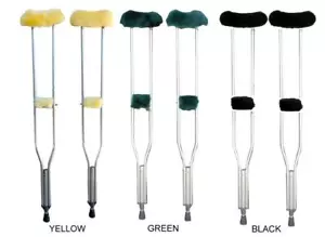 Wool Crutch Covers Medical Sheepskin Underarm & Hand Grip Pad 4pc Cushion Set - Bild 1 von 6