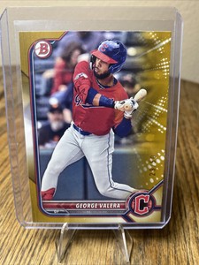 George Valera 2022 Bowman Draft Gold 29/50 #BD-53 Cleveland Guardians