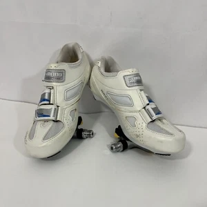 Shimano ULTEGRA PD-6700 Road Pedals and Ratchet Shoes WR 41 Size US 6.5 Eur 38 - Picture 1 of 14