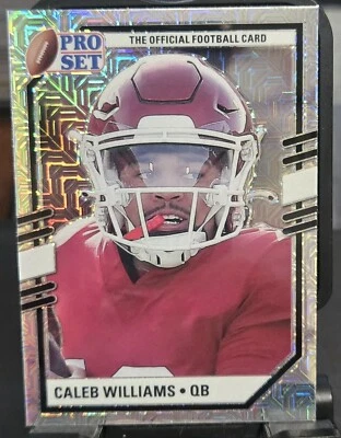 Caleb Williams 2022 Pro Set Portraits Silver Mojo - Image 1 of 2