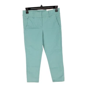 LOFT Pantaloni Donna 4 Moderni Chino Crop Slim Caviglia Blu Teal 32x27 NUOVI - Foto 1 di 9