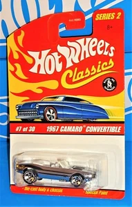 Hot Wheels 2006 Classics Series 2 #7 1967 Camaro Convertible Chrome - Picture 1 of 3