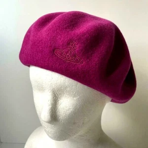 Vivienne Westwood Beret Hunting Orb Logo Purple Size S -M Japan NEW w/tag - Picture 1 of 6