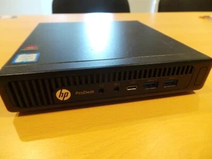 Mini PC HP ProDesk 600 G2 USDT 240GB SSD Core i3-6100T, 3.2GHz, 8GB RAM c/w PSU - Picture 1 of 2