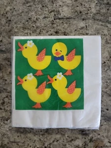 VTG Pack Of Hallmark Baby Duck Party Luncheon Napkins 16ct New - Picture 1 of 4
