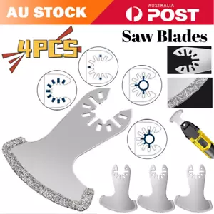 4PCS Oscillating Saw Blades Diamond Segment Swing Grit Grout Removal Multi Tool - Picture 1 of 9