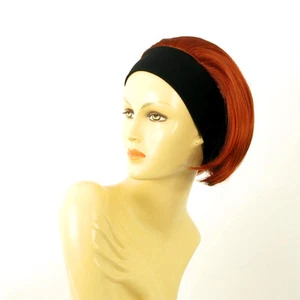 Perücke mit Bandana elastisch kurz Kupfer intensiv Ref. AMANDA 350 peruk - Bild 1 von 8