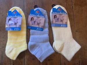 Set 3 Fruit Of The Loom Home Collection Ultra Soft Comfort 4-10 Ladies Socks - Picture 1 of 9
