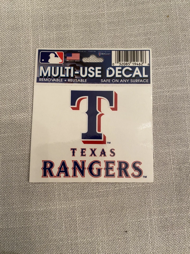 MLB Texas Rangers Multi-Use Decal Sticker Brand New - Image 1 of 1