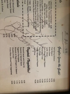 joe dimaggio Double autograph,signed at Patrissy’s restaurant 98 Kenmare St. - Picture 1 of 3