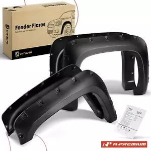 Pocket Style Rivet Fender Flares for Chevy Silverado 1500 2500 HD 3500 HD 07-14 - Picture 1 of 9