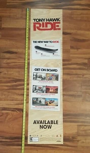 Tony Hawk Ride Video Pre-orden Game Store Display Sign 2010 Activision PS3 XBox - Imagen 1 de 3