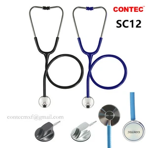 Estetoscopio de mano Contec SC12 dispositivo de diagnóstico cardíaco pulmonar de una sola cabeza, EE. UU. - Imagen 1 de 7