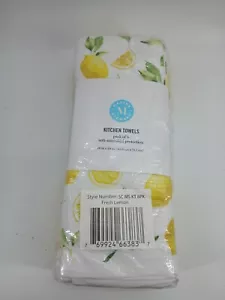 8er Pack Martha Stewart Fresh Lemon Küchentuch Neuheit Einfarbig (Neu) - Bild 1 von 7