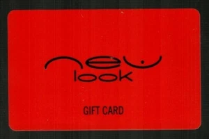 NEW LOOK ( UK ) Classic Logo Silver on Red ( 2011 ) Gift Card ( $0 ) - Picture 1 of 2