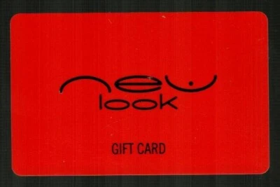 NEW LOOK ( UK ) Classic Logo Silver on Red ( 2011 ) Gift Card ( $0 ) - Image 1 of 2