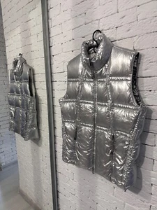 Jet Set Daunenweste "Moon Fire" Metallic Größe 4 - Luxusmarke - seltenes Design - Bild 1 von 24
