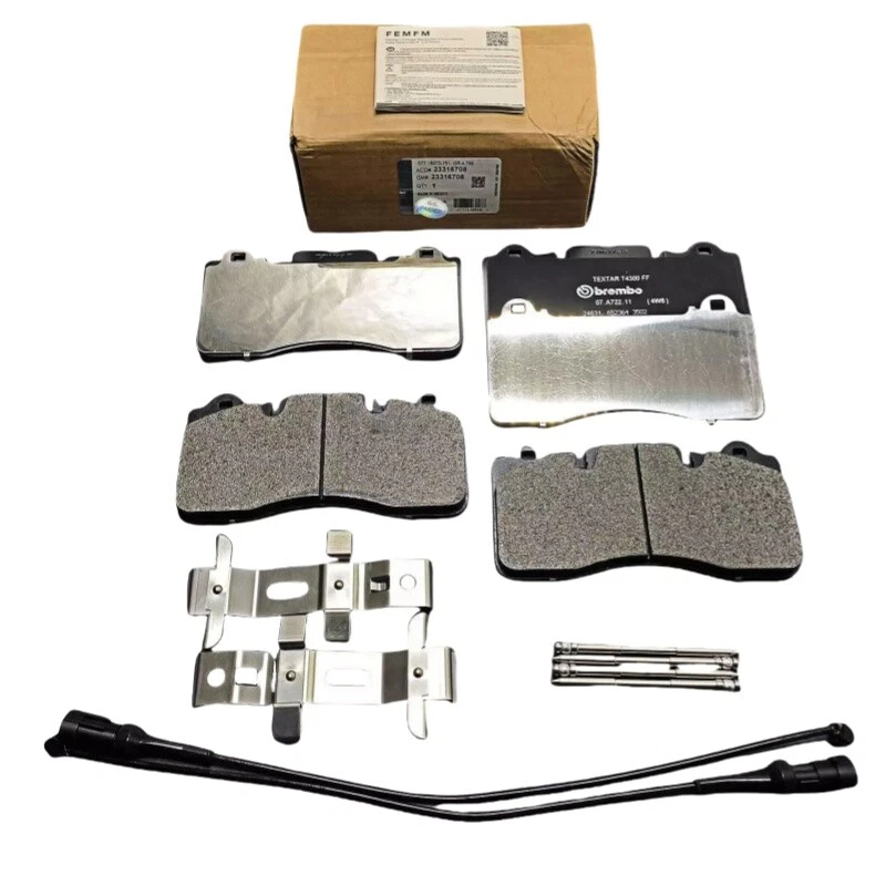 Front Brake Pad Kit for 23316708 Chevrolet Corvette Z06 Z07 Carbon Ceramic Rotor Foto 1 de 4