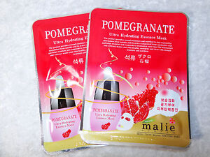 Pomegranate Ultra Hydrating Essence Mask Moisturizing 2 Facial Mask Malie 