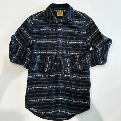 Camisa de franela de algodón pequeña True Craft para hombre manga larga, bolsillo, abotonada Foto 1 de 4