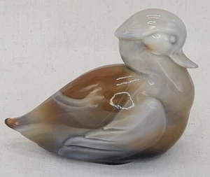 Heisey by Imperial Glass Animal Caramel Slag Glass Mother Wood Duck - Picture 1 of 5