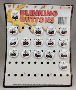 Store Display With 15 "Railroad Crossing-Blinking Buttons" 1 1/4" Diameter