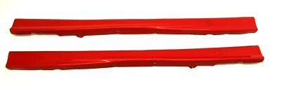 BMW OEM E36 M3 LEFT & RIGHT TWISTY SIDE SKIRTS SET HELLROT RED ROCKER TRIM PAIR - Image 1 of 4