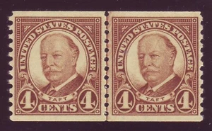 687 ( 4c Taft ) - COIL JOINT LINE PAIR - GEM CENTER - MNH - MUST SEE !! - Picture 1 of 2