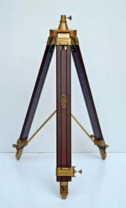 Antique lamp shade tripod stand nautical vintage retro home office corner decor - Picture 1 of 5