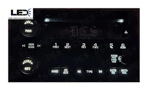 White Radio DiY Led Upgrade Kit Silverado Suburban Avalanche Escalade Sierra - Foto 1 di 24